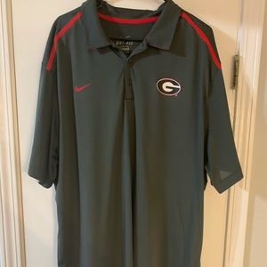 3X UGA Nike Drifit Polo-Gray